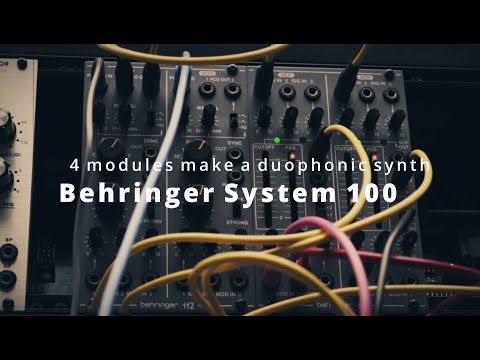 Behringer System 100 ~ 4 modules make a duophonic synth