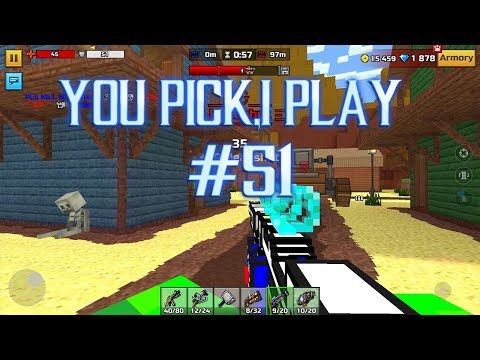 You Pick,I Play! #51 - Clan Siege Battle (Typical YT) Pixel Gun 3D