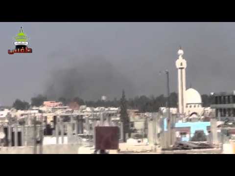 استهداف  قوات النظام بقذائف الهاون في ثكنة طفس في محافظة درعا