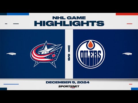 NHL Highlights | Oilers vs. Blue Jackets - December 5, 2024