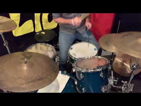 Rock Beat Variation with 16th note bass and snare