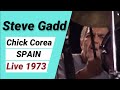 Steve Gadd  / Isolated Drums ドラム抽出 / SPAIN - RETURN TO FOREVER /  1973 Live/ Chick Corea