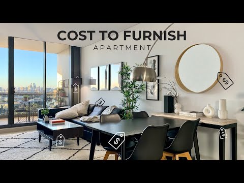 Part of a video titled Cost To Furnish An Apartment + 6 Budget Saving Tips (IKEA - YouTube