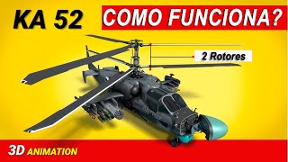 KA52 Como funciona o Incrivel Helicoptero Militar com Rotores Coaxiais da Russia?