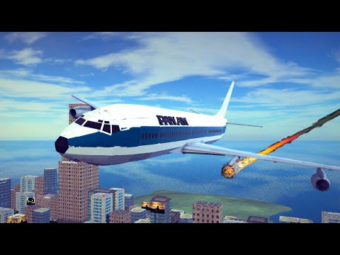 Real Airplane Disasters and Crashes #13 | Besiege