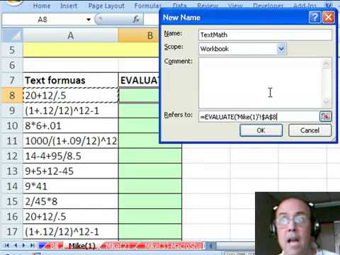 Trick 37  Evalualte Text Math VBA  Excel 4 Macro Function  MoreFunc add in