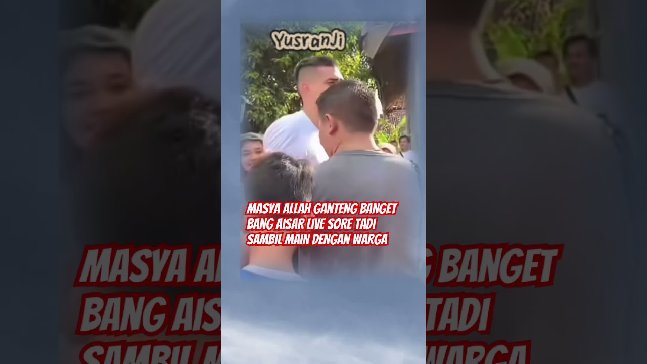 Oh my God, Bang Aisar was so handsome live this afternoon while playing with the residents #aisar...