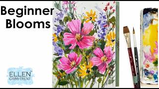 Watercolor Technique for Beginner Blooms
