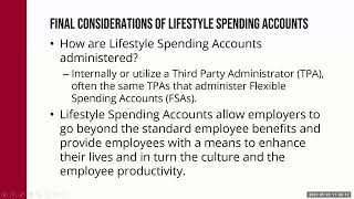 What is a Lifestyle Spending Account?