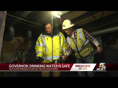 Ohio governor says drinking water is safe following train derailment in East Palestine
