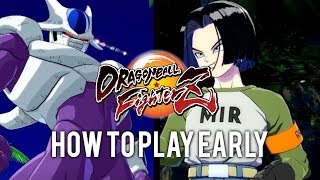 HOW TO PLAY COOLER AND ANDROID #17 EARLY- DRAGONBALL FIGHTERZ