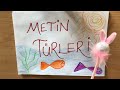 4. Sınıf  Türkçe Dersi  Metin Türleri konu anlatım videosunu izle