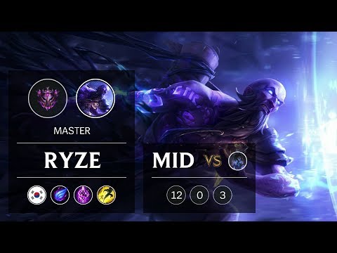 Ryze Mid vs Sylas - KR Master Patch 9.5