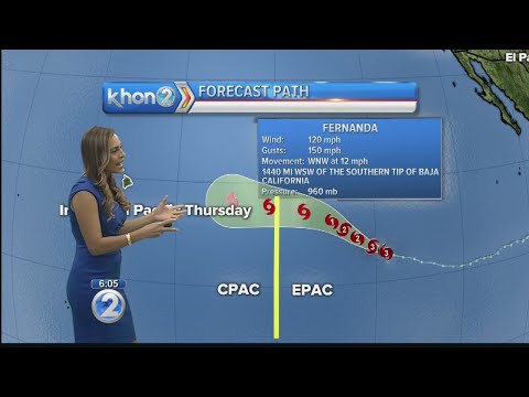 Hurricane Fernanda update (7/16/2017)