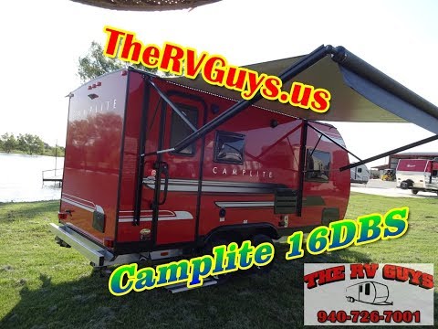 Red Hot  And Super Light Boondocking Travel Trailer!  2018 Camplite 16DBS