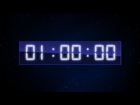 Digital Clock 1 Hour 00:00:00 - 01:00:00