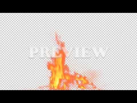 Real Fire Flame 37 - Pre Keyed with Alpha Channel