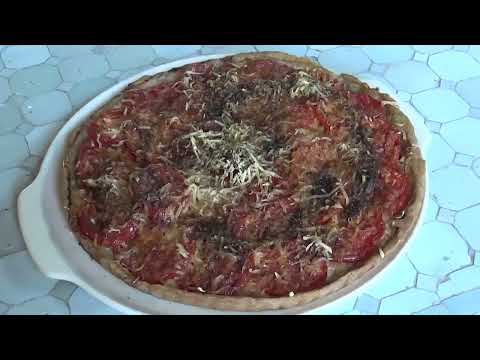 Recettes de Mamie Suzou "Tarte Provençale à la tomate"