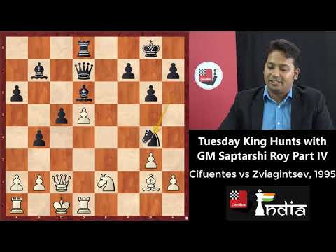 Tuesday King Hunts with GM Saptarshi Roy Part IV - Cifuentes vs Zviagintsev, 1995