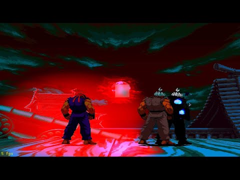 Evil Ryu vs Shin Akuma & Oni Ultra Fight Ultra Quality Ultra Diff 2K HDR