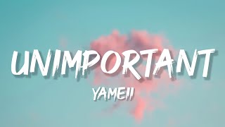 Cover art for unimportant