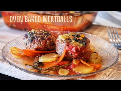 How to make oven baked meatballs in tomato sauce with cheese? Family recipe