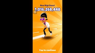 Subway Surfers Final World Record Over 1 Billion Points NO CHEATS OR HACKS ! (Double Coins)