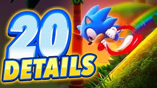 NO GREEN HILL?! 20 New Sonic Superstars Gameplay Details!