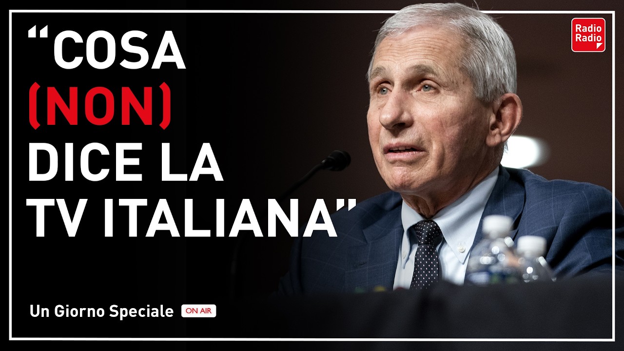 "GLI INTOCCABILI DEL SISTEMA", ALBERTO CONTRI SMASCHERA FAUCI E I MEDIA ITALIANI