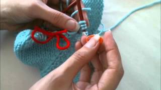 Top down raglan separating the sleeves and working the body