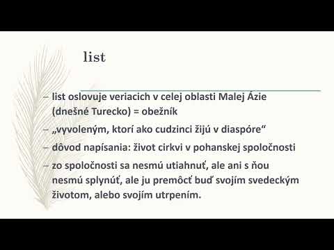 Poznanie Biblie - (149) - 1. list Petrov