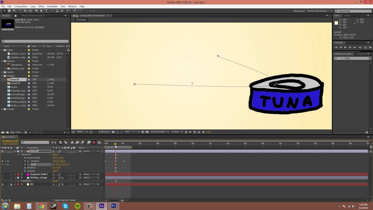After Effects CS6 Tutorial - 20 - Auto Keyframe Mode