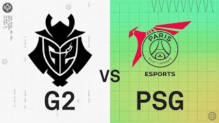 MSI 2022 - Rumble Stage D3 - G2 vs PSG