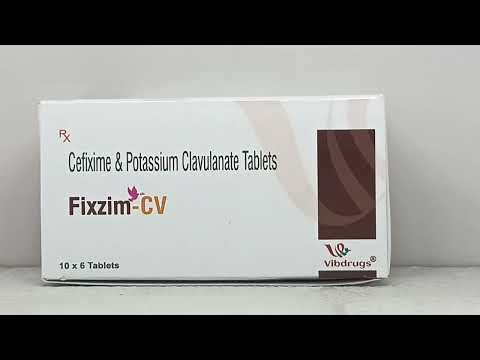 Cefixime clavunanic tablets, 400mg, packaging size: 10 x 6