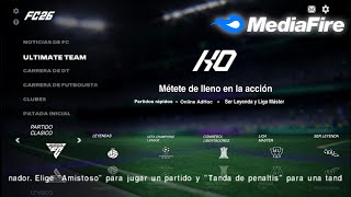 Descargar eFootball 2026 (EA FC 26) Para Android/Móvil (PPSSPP) Fichajes, Con narración en español