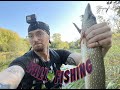EPIC OUTDOOR ADVENTURE! MINNESOTA FALL FISHING! CRAZY PIKE DOWN SPILLWAY RIVER FISHING