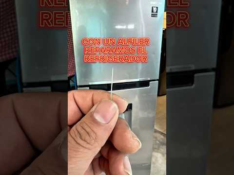 Con una aguja podemos reparar nuestro refrigerador