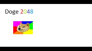 Doge 2048 gameplay and a cheat (kind of)