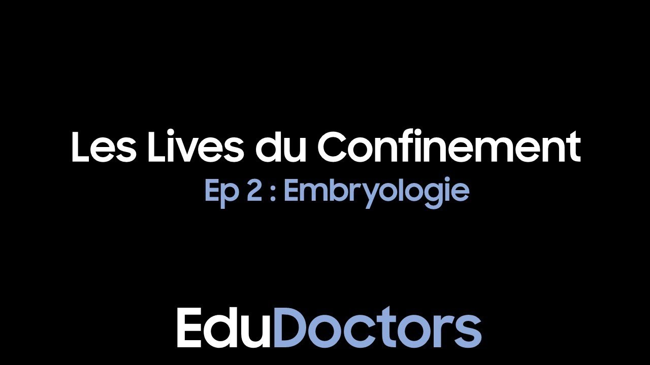LIVE : Révisons l'Embryologie