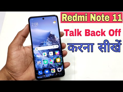 Redmi Note 11 Talkback is on press and hold volume and volume for 3 seconds to turn off |