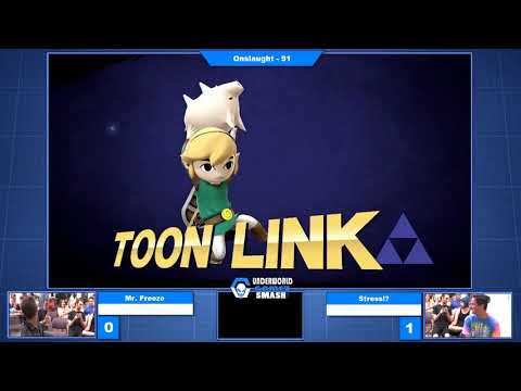 Onslaught 91 - Winner's Round 2: Mr. Freeze (Ike/Mario) vs Stress!? (Toon Link)