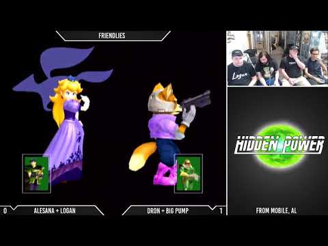 Hidden Power (June 2018): Melee Doubles RR - Logan + Alesana (Green) vs. Big Pump + dron (Blue)