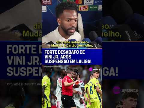 O VINI JR. FICOU PISTOLA COM A SUSPENSÃO DE QUATRO PARTIDAS EM LALIGA #shorts