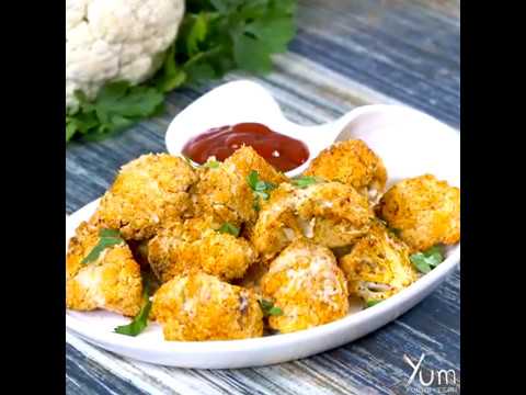 Garlic Parmesan Roasted Cauliflower | Garlic Parmesan Roasted Cauliflower Recipe