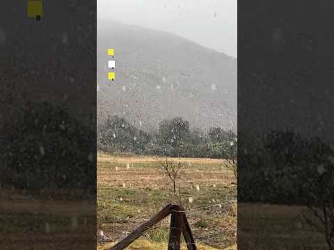 Nieva en Alto del Carmen, región de Atacama