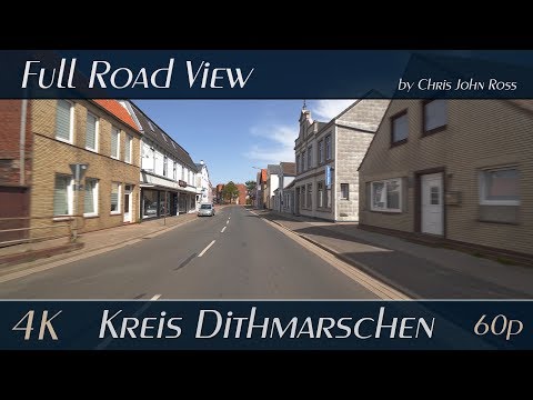 Kreis Dithmarschen, Germany: Marne, Volsemenhusen, Sankt Michaelisdonn - 4K (UHD/2160p/60p) Video