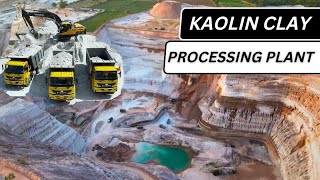 How China Clay Processing Plant Works | Kaolin Clay Mining | Clay  Processing Industry