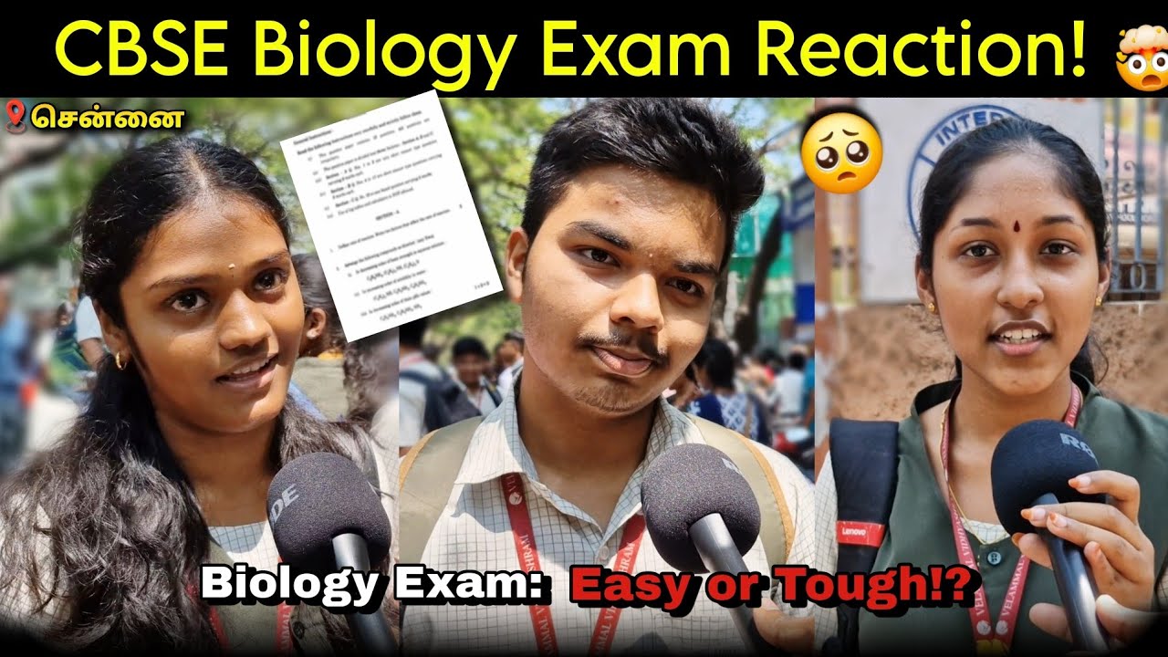 CBSE Class 12 Biology Exam: Easy, Hard or Confusing? Students Reaction🤯!