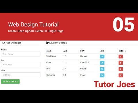 Add New Row of a Table By appendTo in jQuery In Tamil