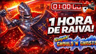 1 HORA DE RAIVA COM Super Ghouls'n Ghosts 😡🔥 (Esse Jogo é Cruel!)